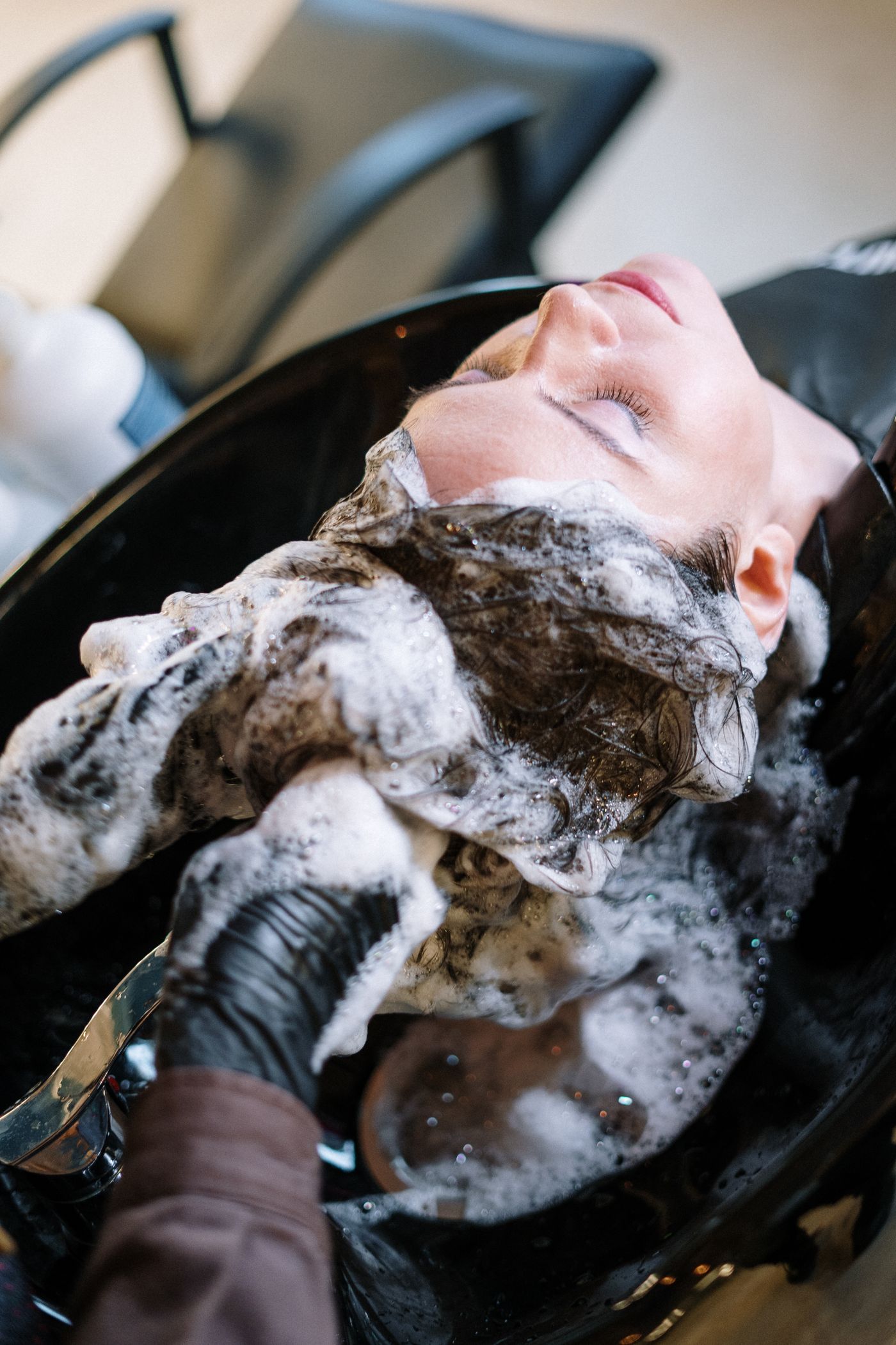 Soin et shampooing au bac